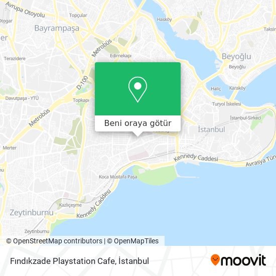Fındıkzade Playstation Cafe harita