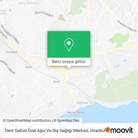 Dent Gebze Özel Ağız Ve Diş Sağlığı Merkezi harita