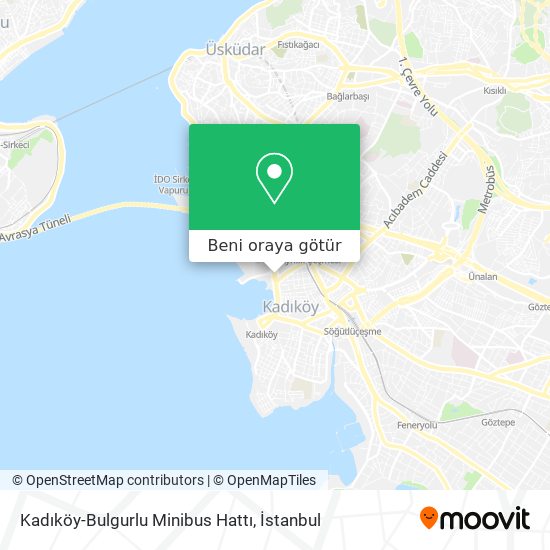 Kadıköy-Bulgurlu Minibus Hattı harita