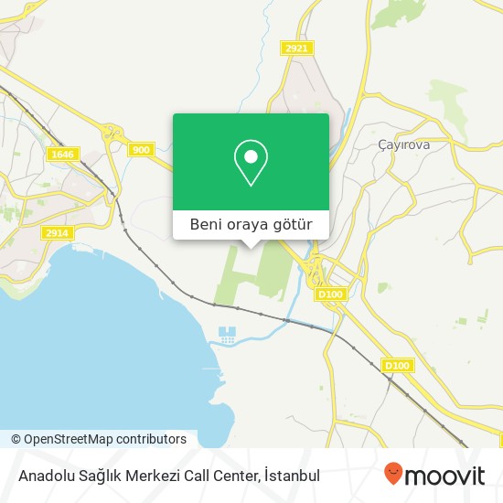 Anadolu Sağlık Merkezi Call Center harita