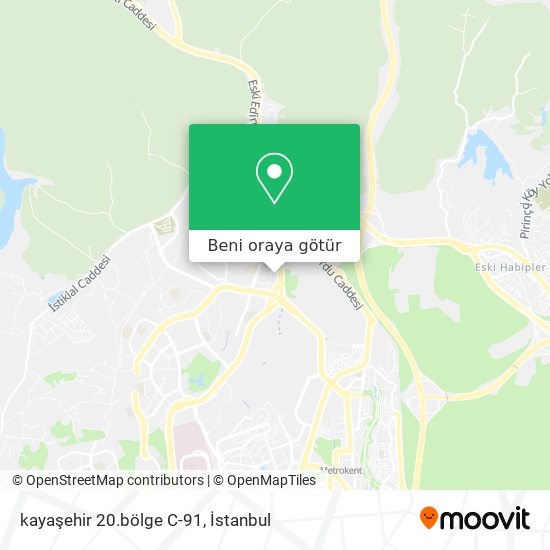 kayaşehir 20.bölge C-91 harita