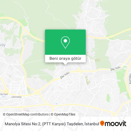 Manolya Sitesi No:2, (PTT Karşısı) Taşdelen harita