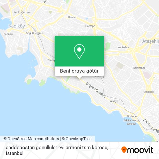 caddebostan gönüllüler evi armoni tsm korosu harita