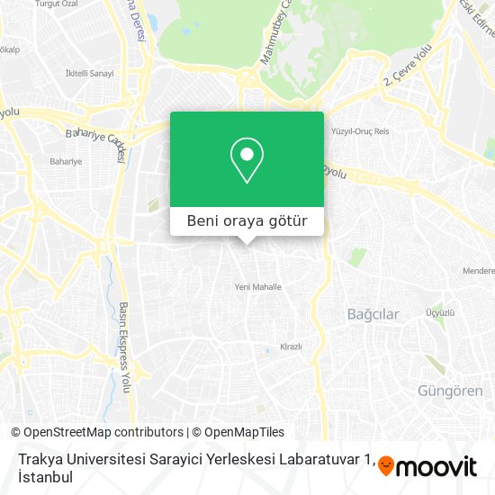 Trakya Universitesi Sarayici Yerleskesi Labaratuvar 1 harita