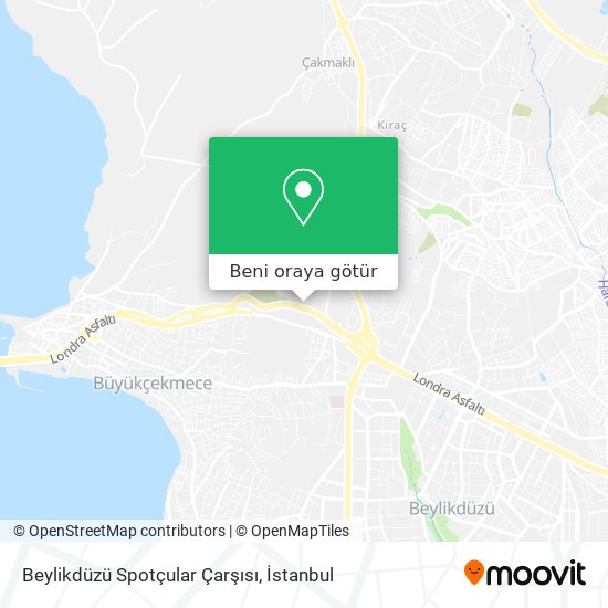 Beylikdüzü Spotçular Çarşısı harita