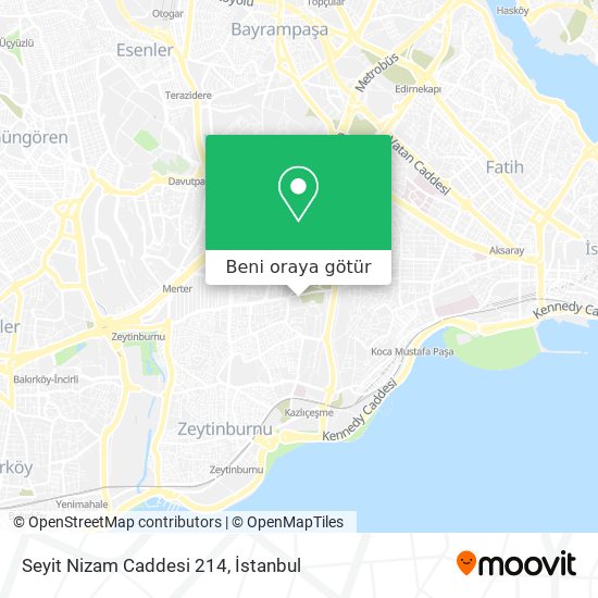 Seyit Nizam Caddesi 214 harita