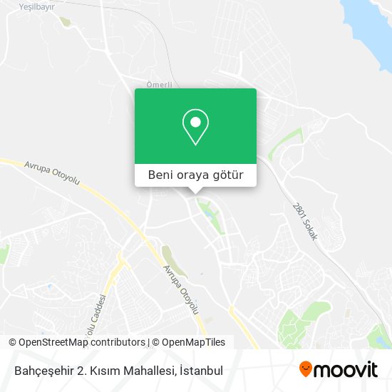 Bahçeşehir 2. Kısım Mahallesi harita