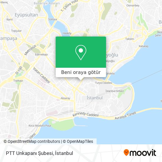 PTT Unkapanı Şubesi harita