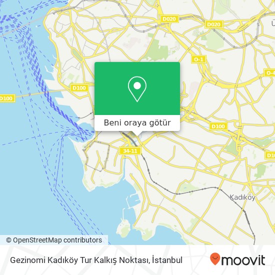 Gezinomi Kadıköy Tur Kalkış Noktası harita