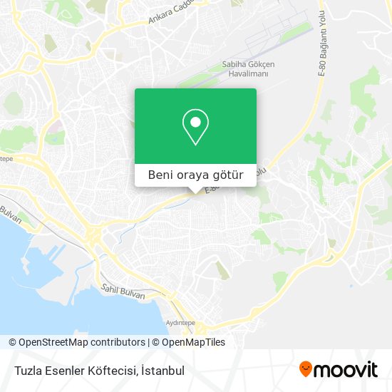 Tuzla Esenler  Köftecisi harita