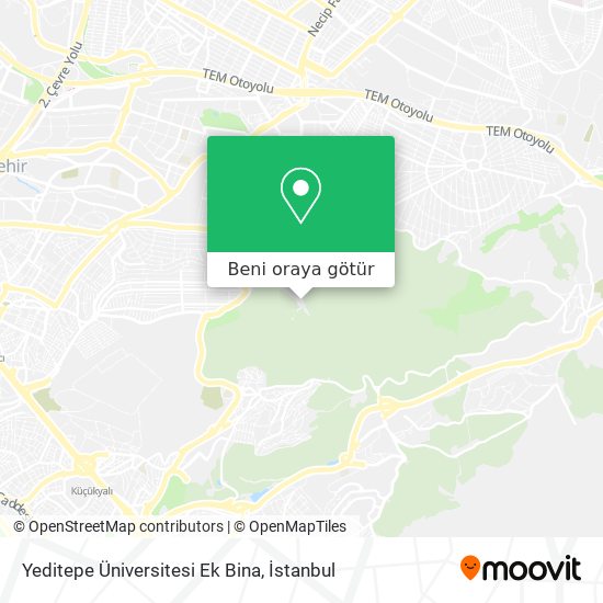 Yeditepe Üniversitesi Ek Bina harita