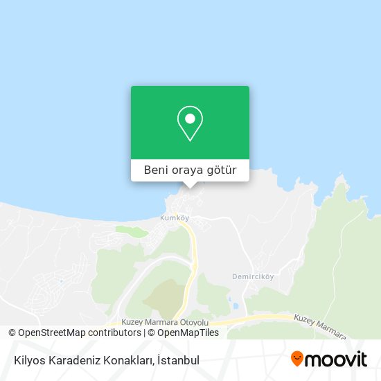 Kilyos  Karadeniz Konakları harita