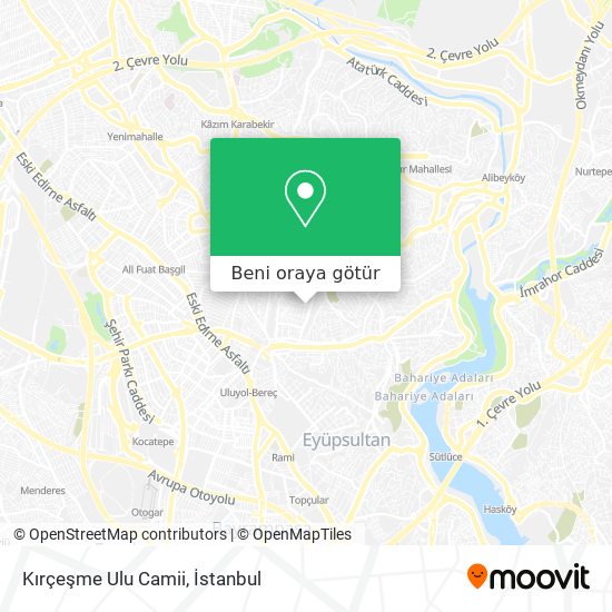 Kırçeşme Ulu Camii harita