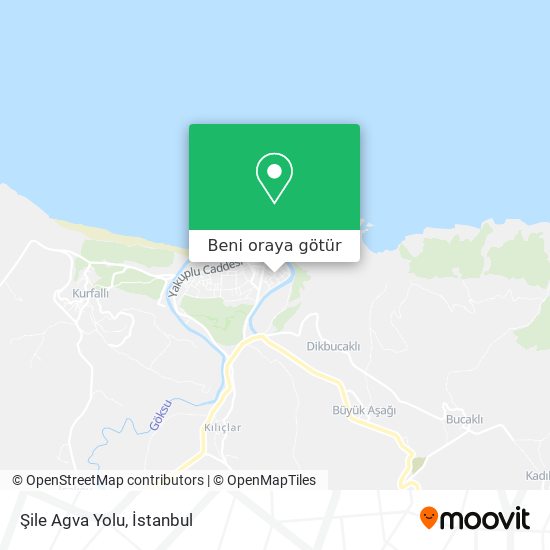 Şile Agva Yolu harita
