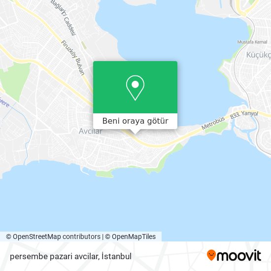 persembe pazari avcilar harita