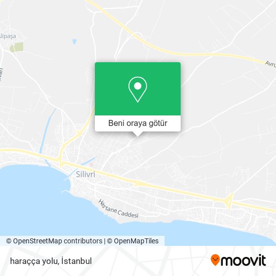 haraçça yolu harita