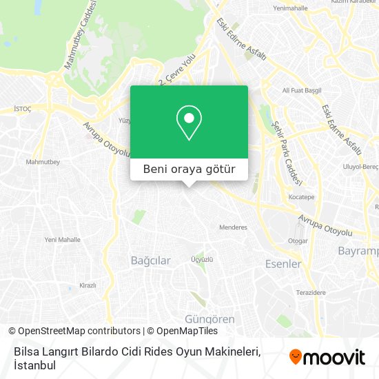 Bilsa Langırt Bilardo Cidi Rides Oyun Makineleri harita