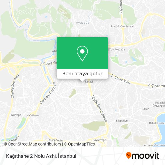 Kağıthane 2 Nolu Ashi harita