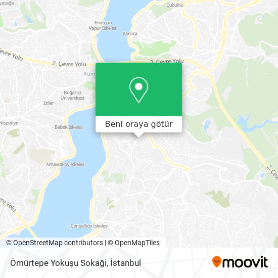 Ömürtepe Yokuşu Sokaği harita