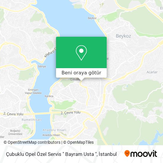 Çubuklu Opel Özel Servis " Bayram Usta " harita