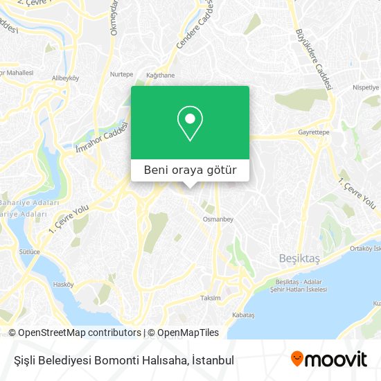 Şişli Belediyesi Bomonti Halısaha harita