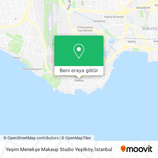 Yeşim Menekşe Makeup Studio Yeşilköy harita