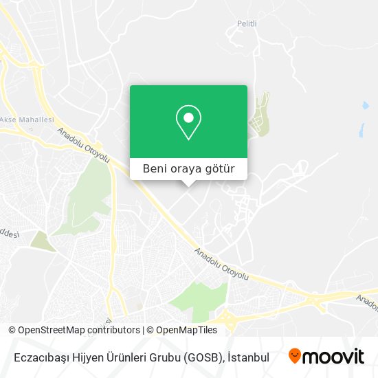 Eczacıbaşı Hijyen Ürünleri Grubu (GOSB) harita