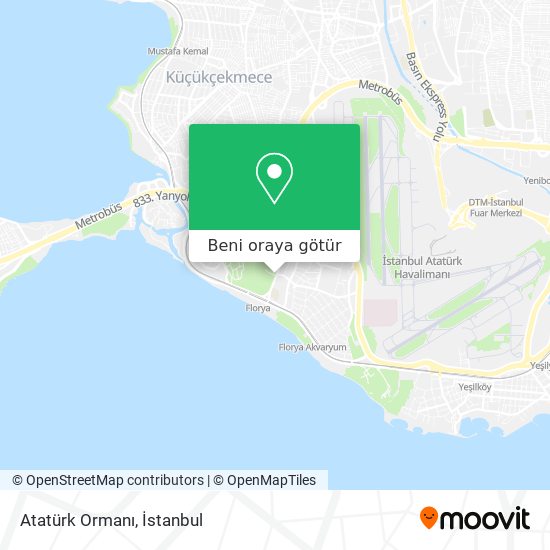Atatürk Ormanı harita