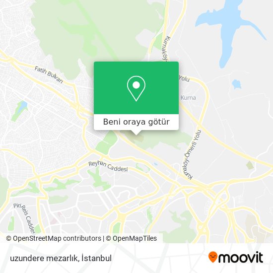 uzundere mezarlık harita