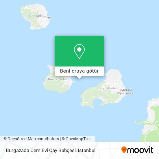 Burgazada Cem Evi Çay Bahçesi harita