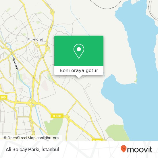 Ali Bolçay Parkı harita