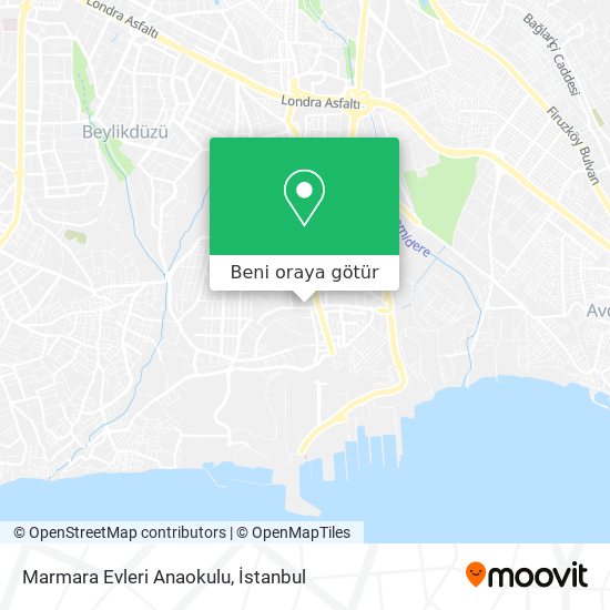Marmara Evleri Anaokulu harita