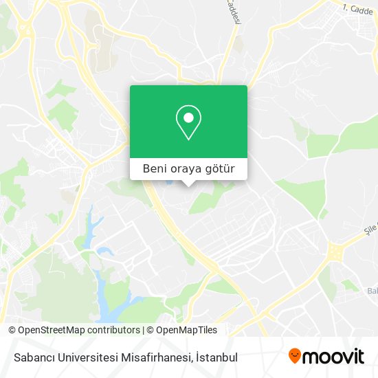 Sabancı Universitesi Misafirhanesi harita