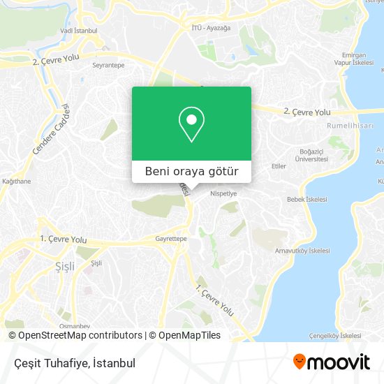 Çeşit Tuhafiye harita