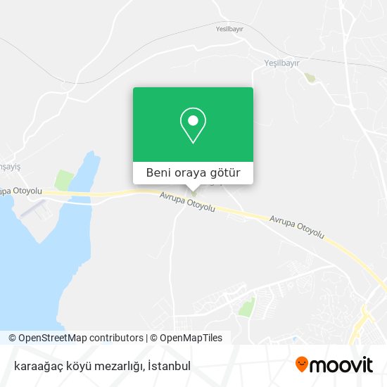 karaağaç köyü mezarlığı harita