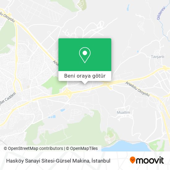 Hasköy Sanayi Sitesi-Gürsel Makina harita