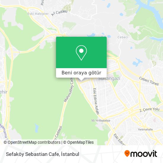 Sefaköy Sebastian Cafe harita