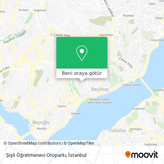 Şişli Öğretmenevi Otoparkı harita