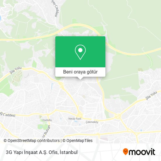 3G Yapı İnşaat A.Ş. Ofis harita