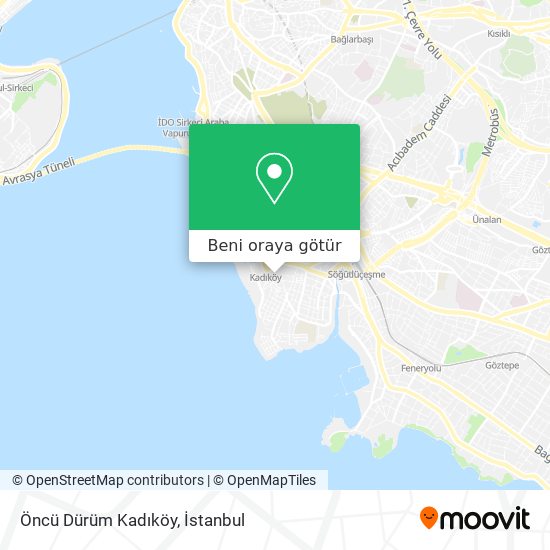 Öncü Dürüm Kadıköy harita