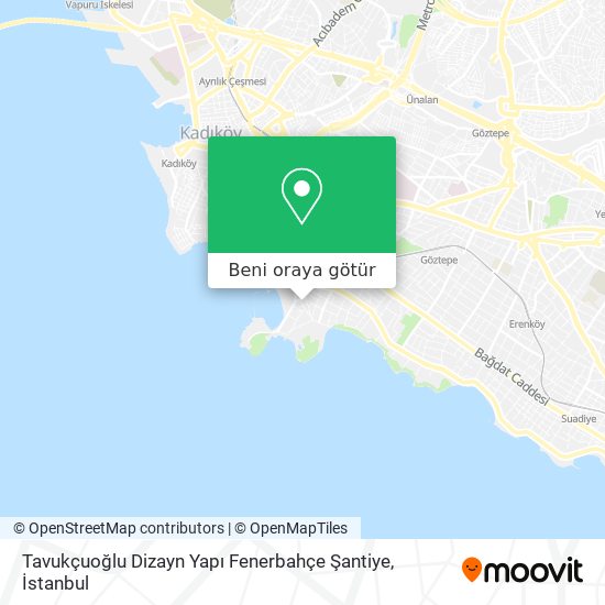 Tavukçuoğlu Dizayn Yapı Fenerbahçe Şantiye harita