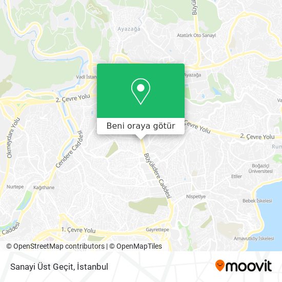 Sanayi Üst Geçit harita