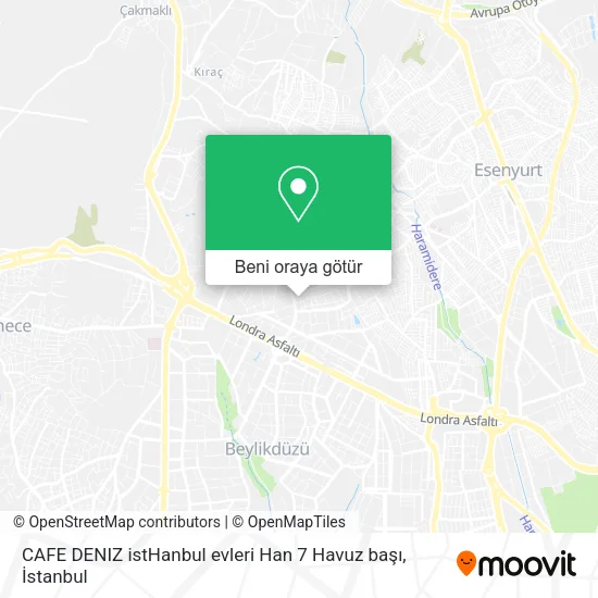 CAFE DENIZ istHanbul evleri Han 7 Havuz başı harita