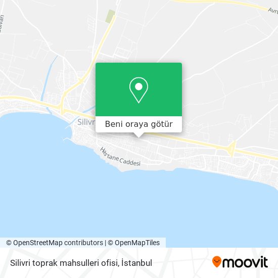 Silivri toprak mahsulleri ofisi harita