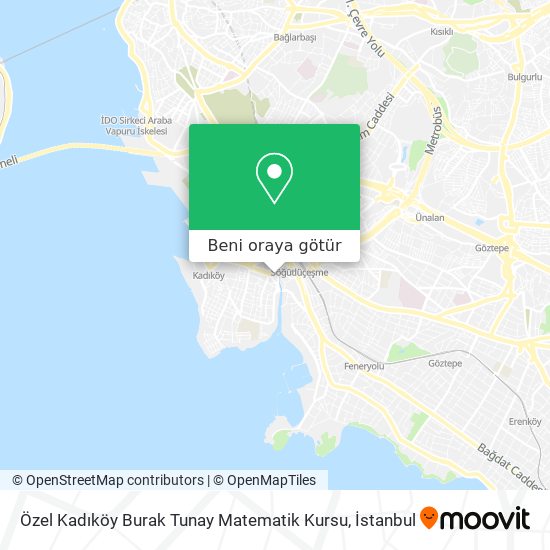 Özel Kadıköy Burak Tunay Matematik Kursu harita