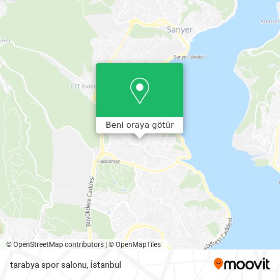 tarabya spor salonu harita