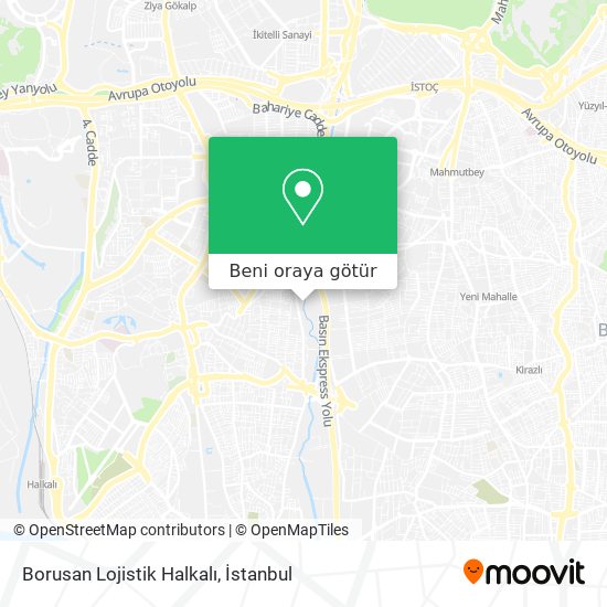 Borusan Lojistik Halkalı harita
