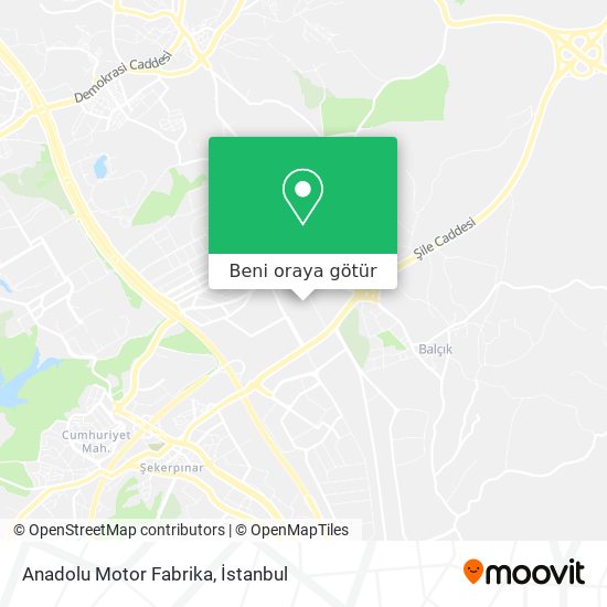 Anadolu Motor Fabrika harita