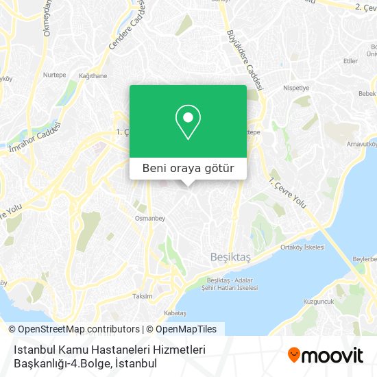 Istanbul Kamu Hastaneleri Hizmetleri Başkanlığı-4.Bolge harita