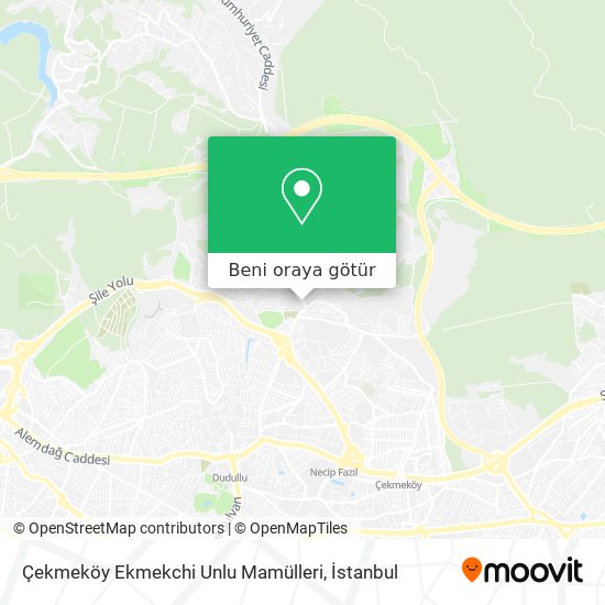 Çekmeköy Ekmekchi Unlu Mamülleri harita